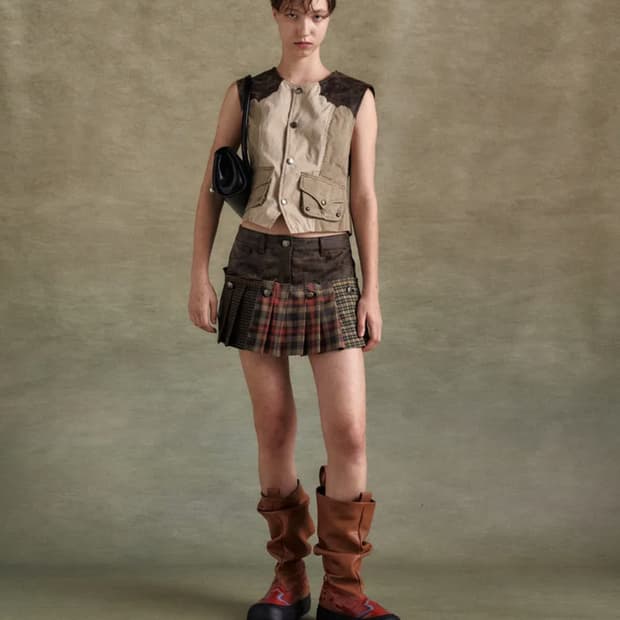 앤더슨벨 체크 스커트 새상품