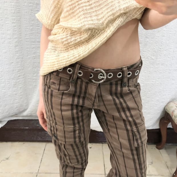 Burberry blue label check capri