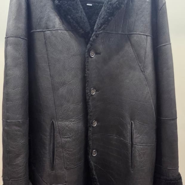 존바바토스 블랙 양털 무스탕 코트 50(100~105 size)