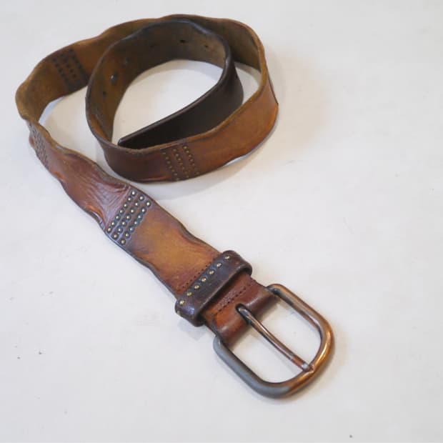 stud leather belt