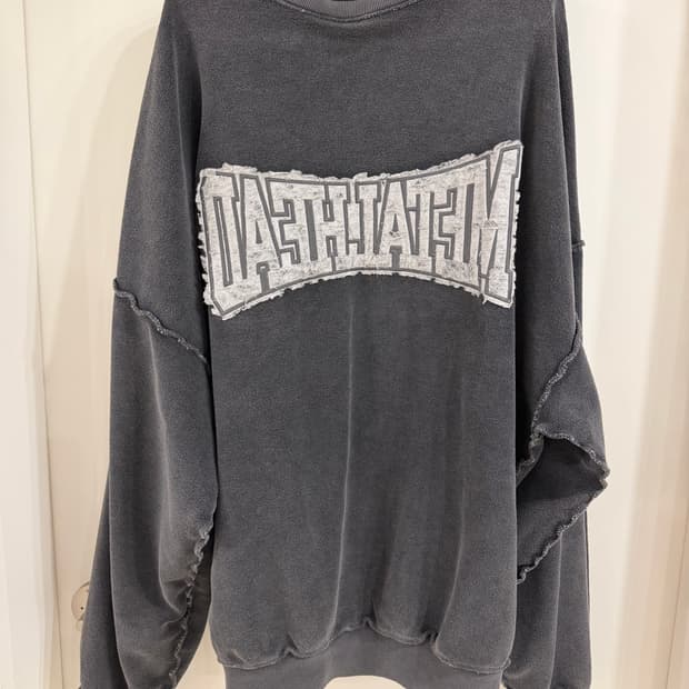25ss 발렌시아가 인사이드아웃 크루넥 “metalhead” L