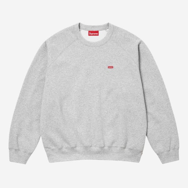 슈프림 스몰 박스 래글런 크루넥 헤더 그레이 - 24SS