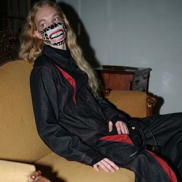 마크제이콥스 로고 그릴즈 프린트  레오파드 마스크