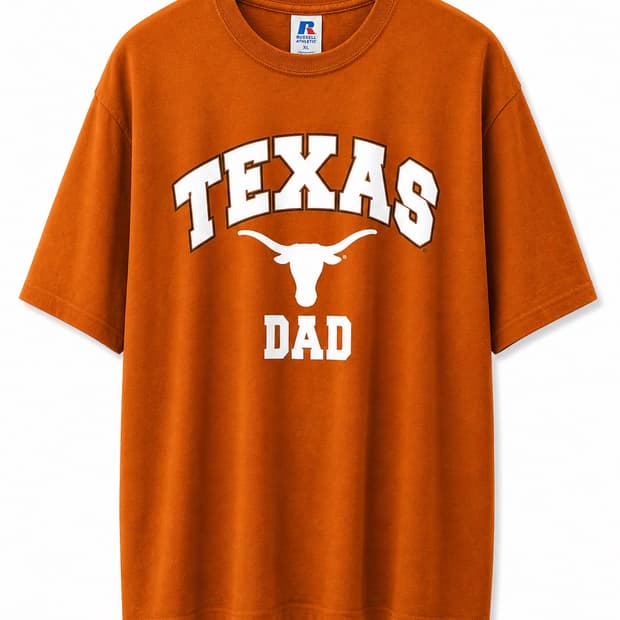 러셀 텍사스 롱혼스 DAD 티셔츠 M