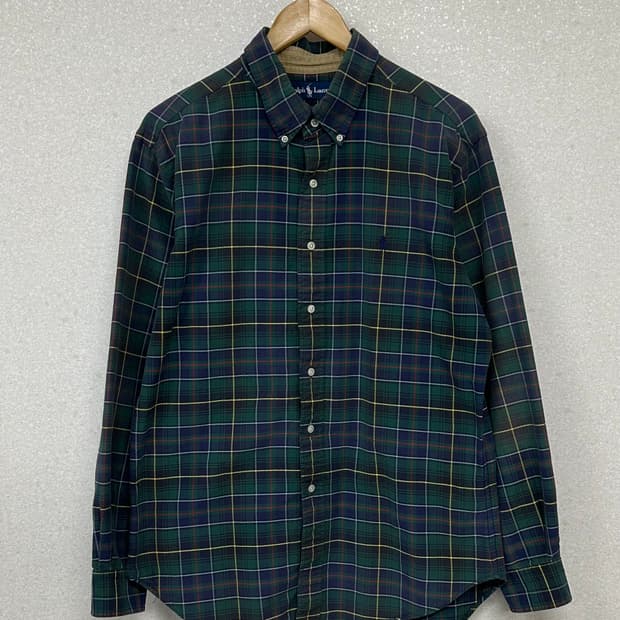 (XL)90'S 폴로 체크 셔츠-M2308