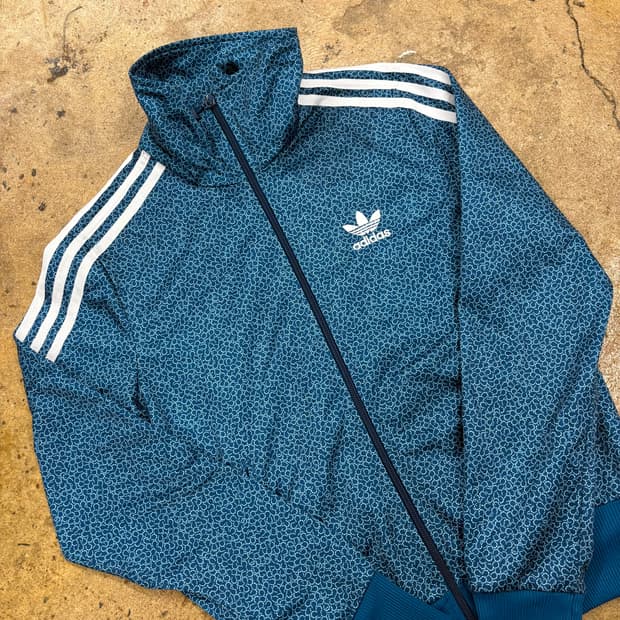 [정품/85] 아디다스 파이어버드 패턴 트랙탑 져지 블루 b15