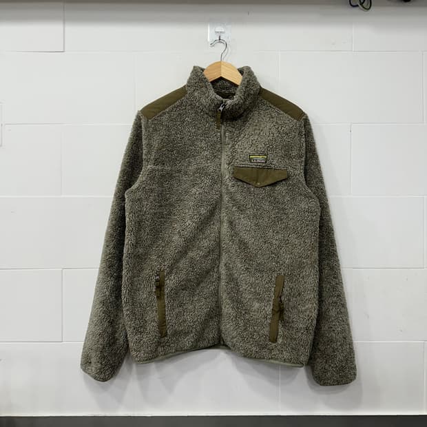 LLBean 빈티지 플리스자켓 카키