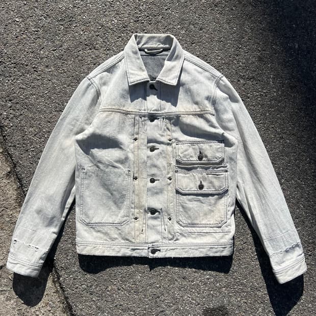 디젤 D스페라 빈티지 가공 데님 트러커 자켓