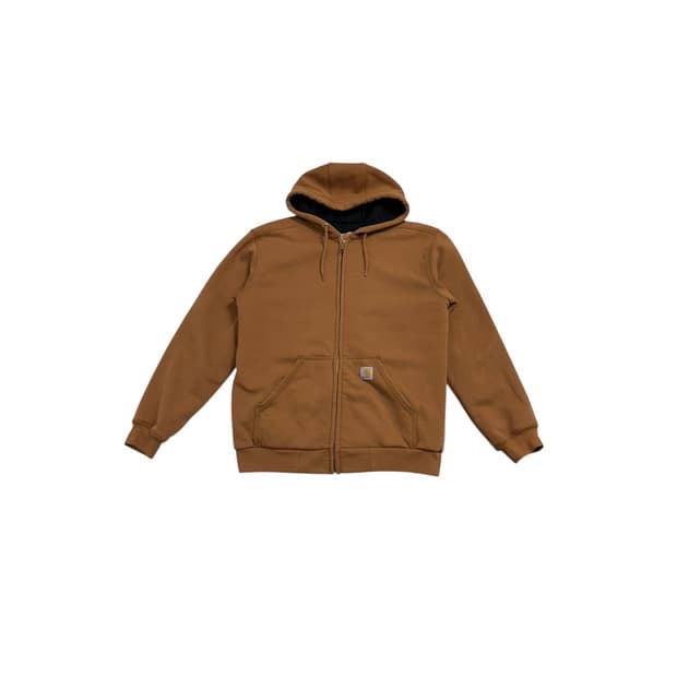 칼하트 써멀 안감 후드 집업 브라운