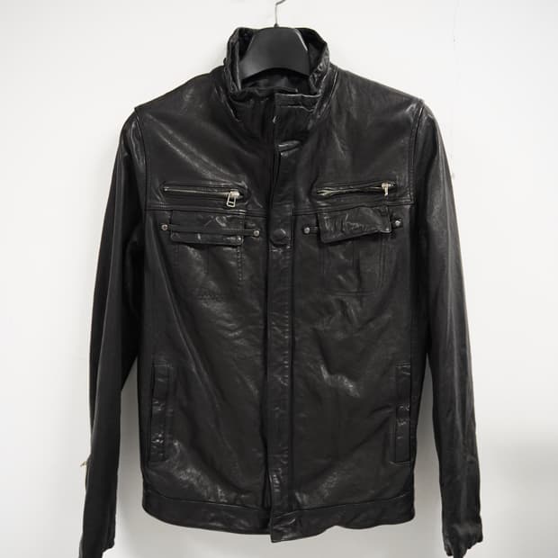 [A][95]베지터블 램스킨 빈티지 워싱 레더자켓