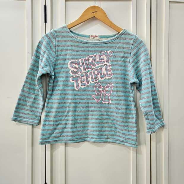 셜리템플 스트라이프 티셔츠