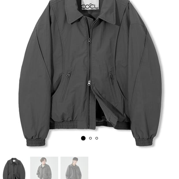 Cocl 항공패딩점퍼 그레이 105
