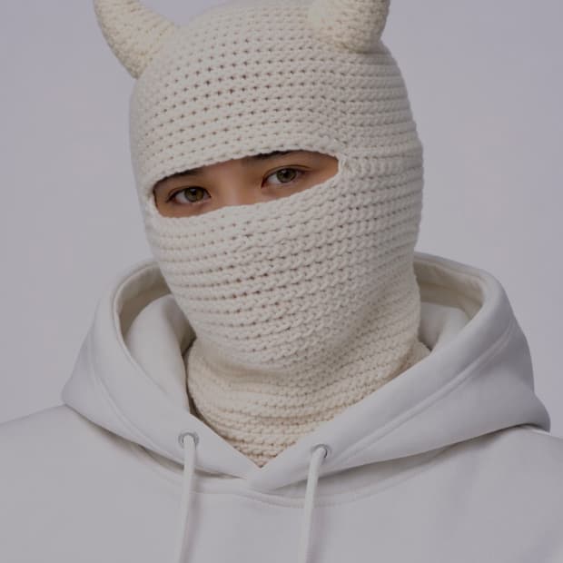 Ski mask ivory