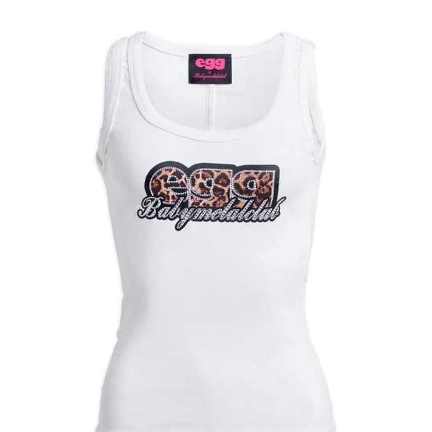 베이비메탈클럽 에그 콜라보 슬리브리스 화이트