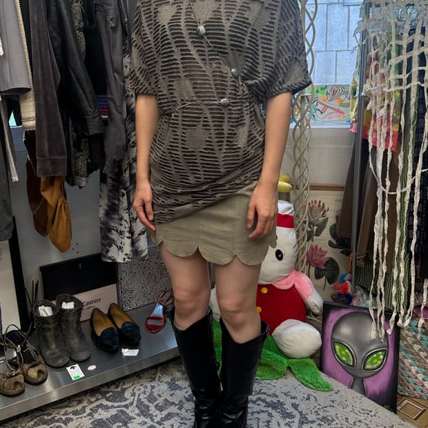 karma 스웨이드 스커트