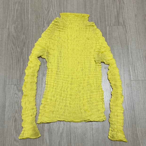 이세이미야케 하이넥 블라우스 