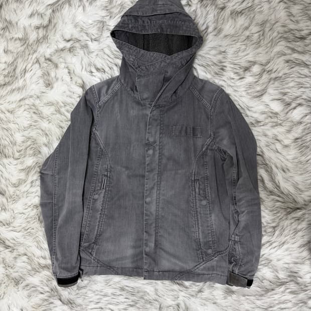 [S] 하레 밀리터리 하이 넥 후드 자켓