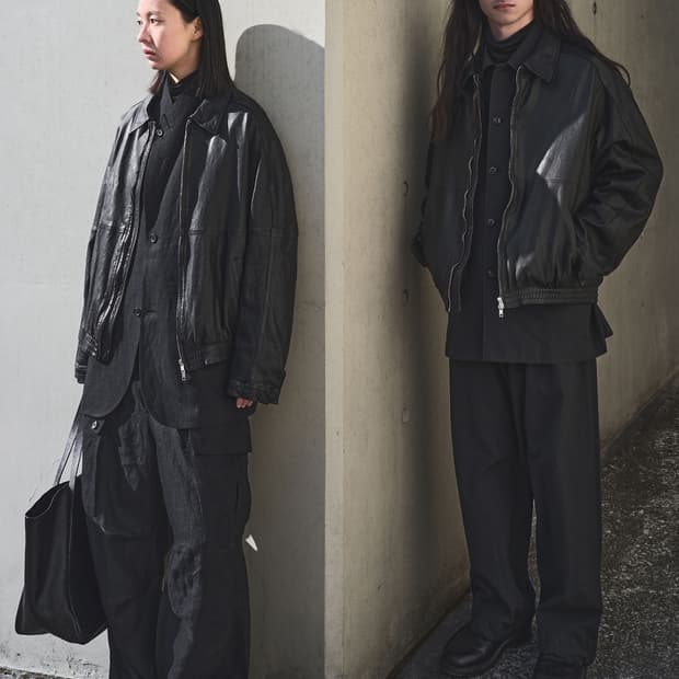 유스 워시드 레더 블루종 S