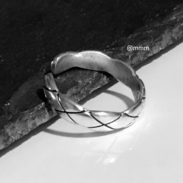 크러쉬 엠보1 반지 오픈링