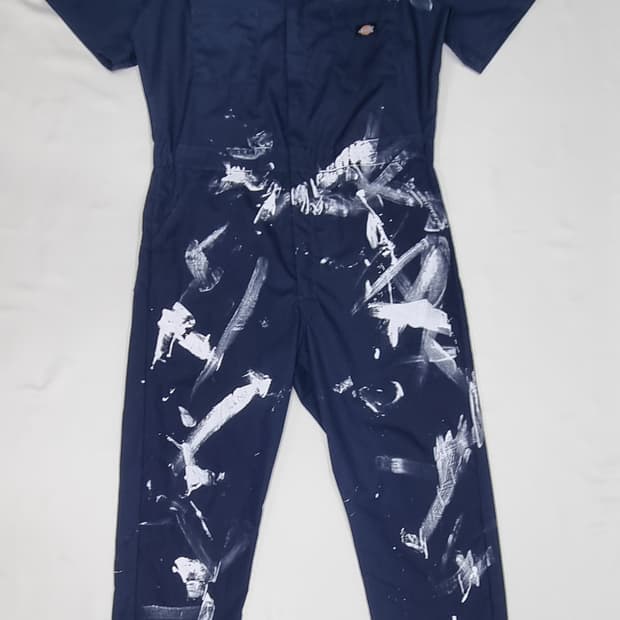 디키즈 페인팅 점프 슈트 L _ 남성, 실측확인