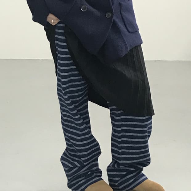 BLUE BLUE Japan Stripe Easy Pants