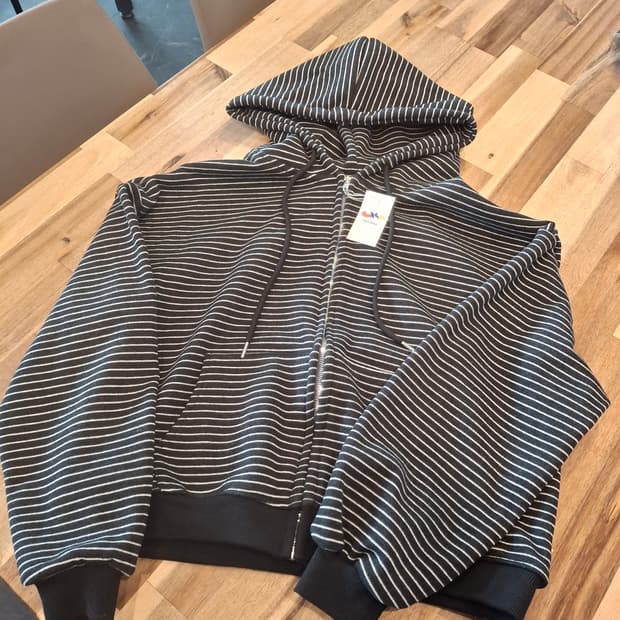 (마지막특가) 스트라이프 후드집업 프리