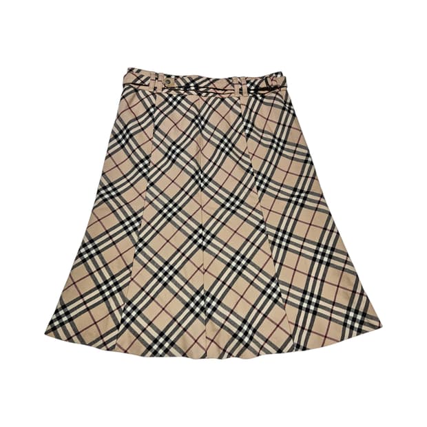 버버리 체크 스커트[38]