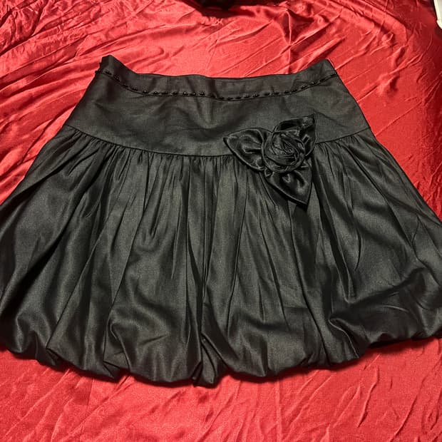 고딕 공겜여주 장미 스커트 