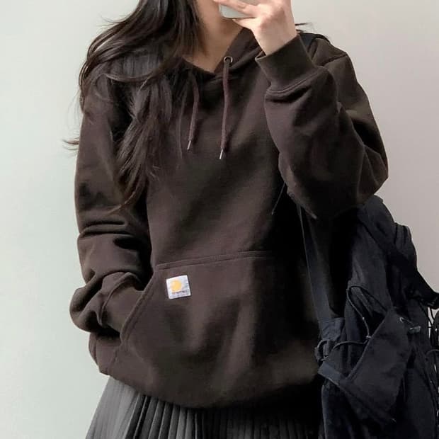 처분) 칼하트 빈티지 딥 브라운 초코 후드티 판매합니다