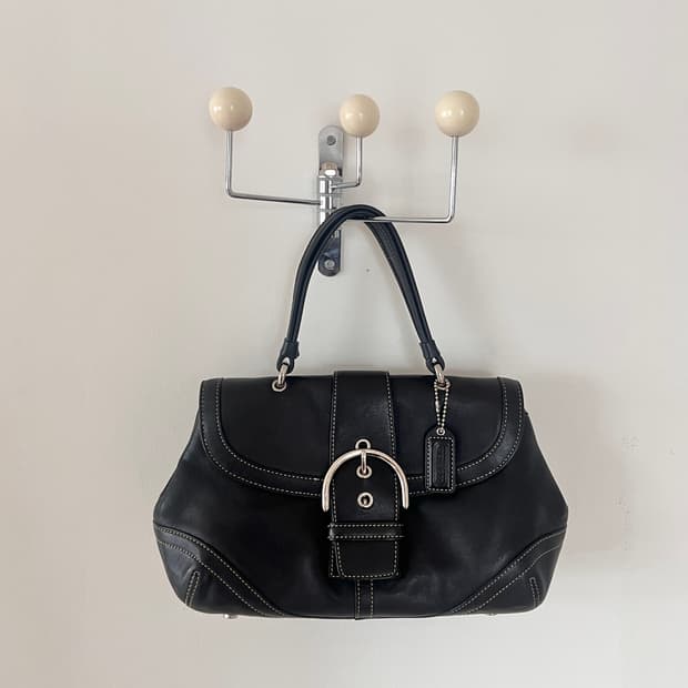 빈티지 코치 소호 버클 플랩 백 9743