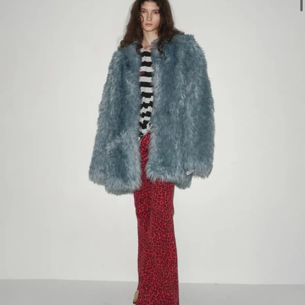 SEO Cloudy faux fur coat