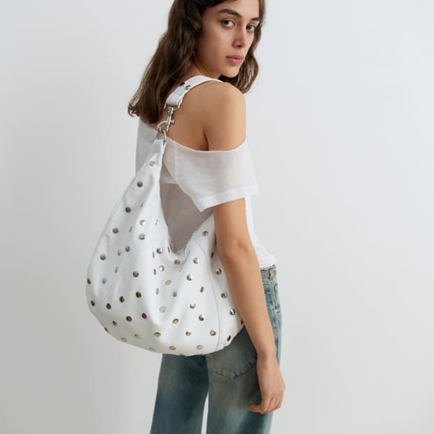 기마구아스 Paula 스터드 파울라 백/화이트