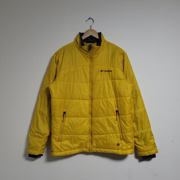 (95) COLUMBIA 컬럼비아 옴니히트 옐로우 패딩 점퍼