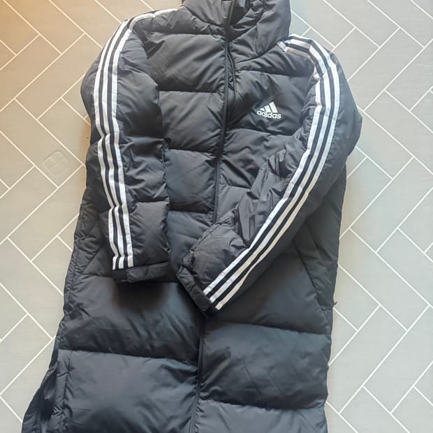 아디다스 삼선 롱패딩