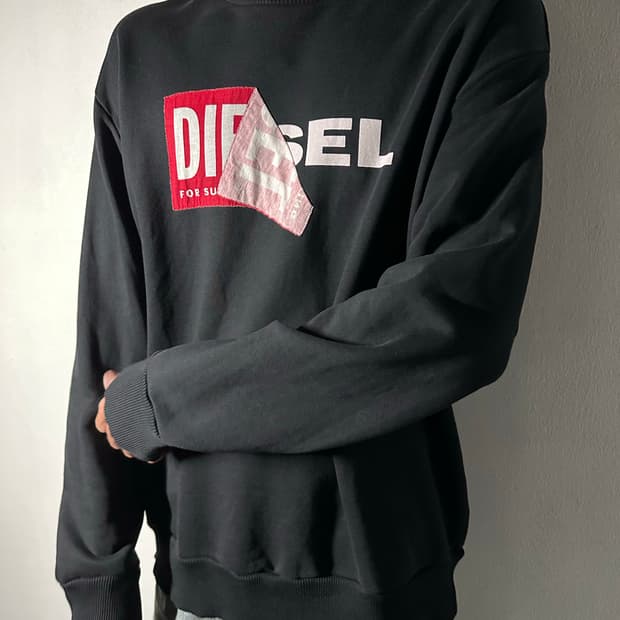 DIESEL 로고 맨투맨