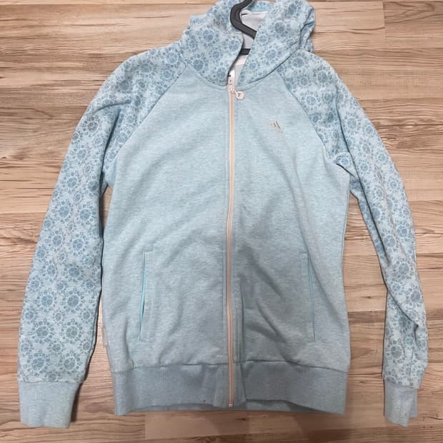 빈티지 아디다스 민트 후드집업 