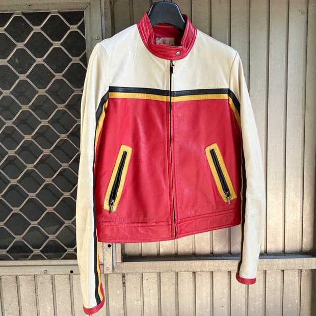 NICE CLAUP TOKYO sheepskin leather jacke
