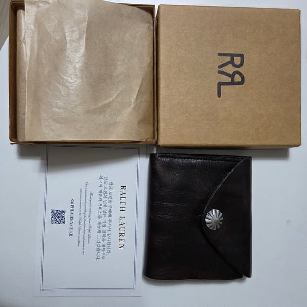 더블알엘 콘초 레더 월렛 rrl 콘초 지갑