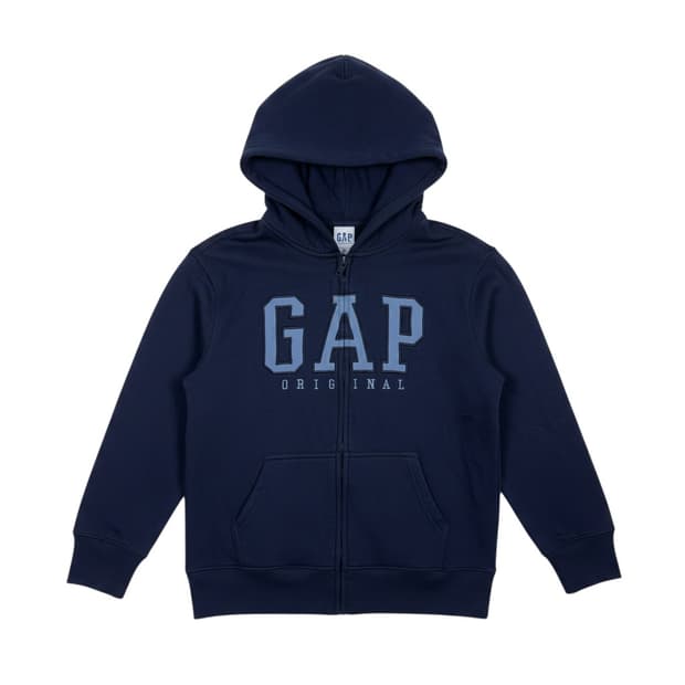 (XL) GAP 키즈/우먼스 로고 후드집업 네이비