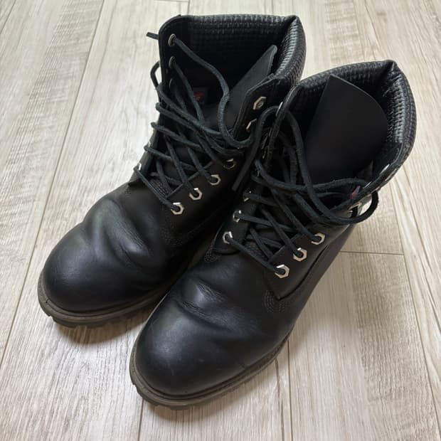 팀버랜드 6인치 워커 부츠 블랙 265