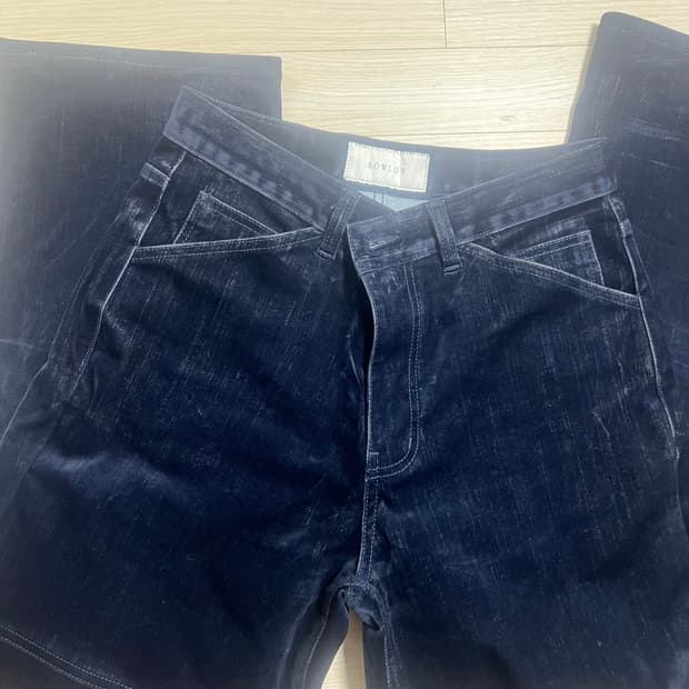 바우로프로덕트 벨벳팬츠 s사이즈