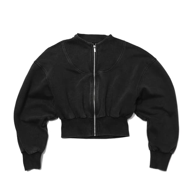 ZARA 크롭 코튼 워싱 점퍼 women Free