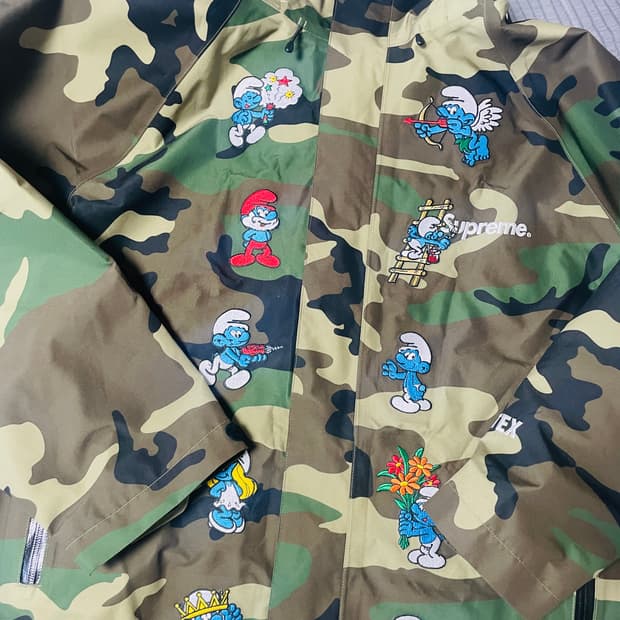 슈프림 스머프 고어텍스 자켓 카모