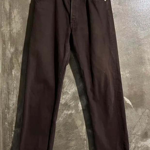 90s 리바이스 501 브라운 데님팬츠