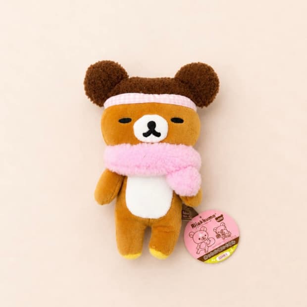 고전 리락쿠마 목도리 인형