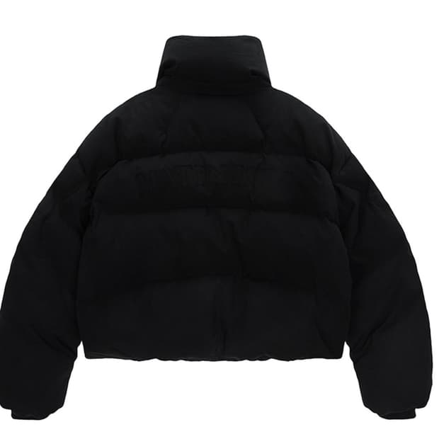 마뗑킴 코튼 푸퍼 덕다운 점퍼 블랙 