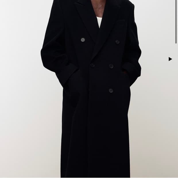 m 토니웩 25fw 울캐시미어 더블브레스티드 코트