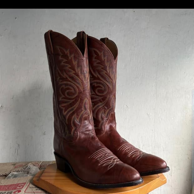 저스틴 부츠 Justin Boots 브라운 웨스턴 부츠 더블알엘 RRL