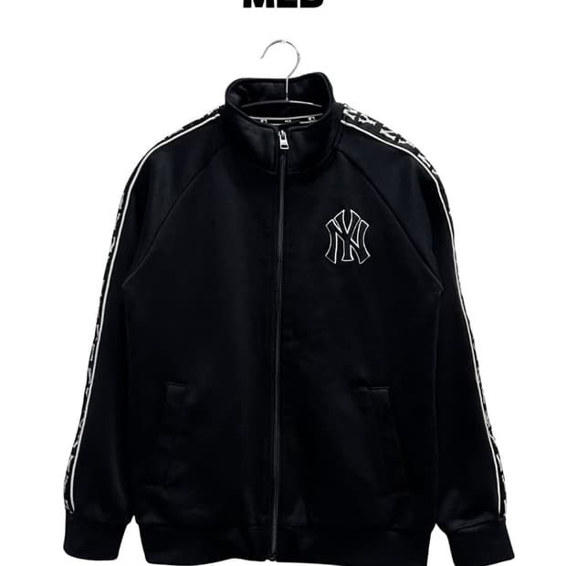 (155) MLB 키즈/우먼스 뉴욕양키즈 트랙탑 져지 블랙