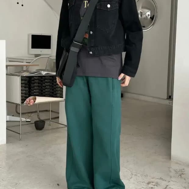 지그재그 데님 자켓